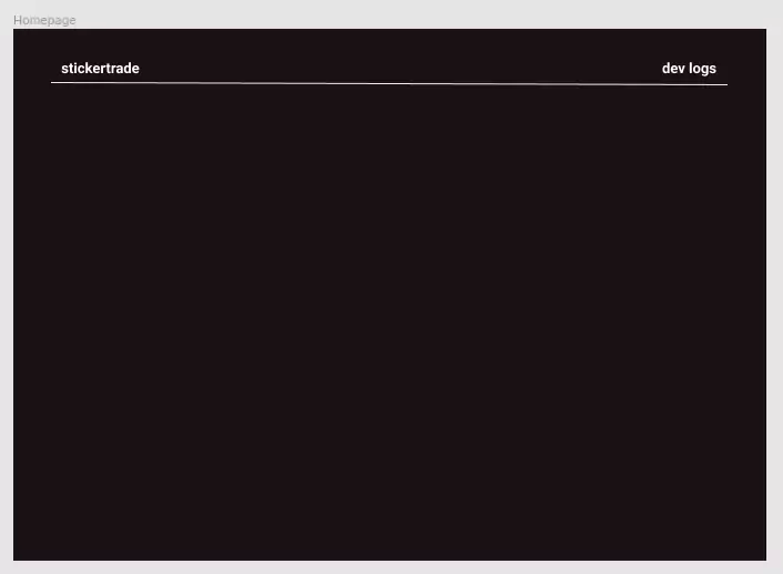 Work in progress implementation of the homepage built using Figma