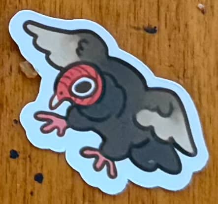 BotM Sticker Club - 9/24 (Turkey Vulture) - Chibi