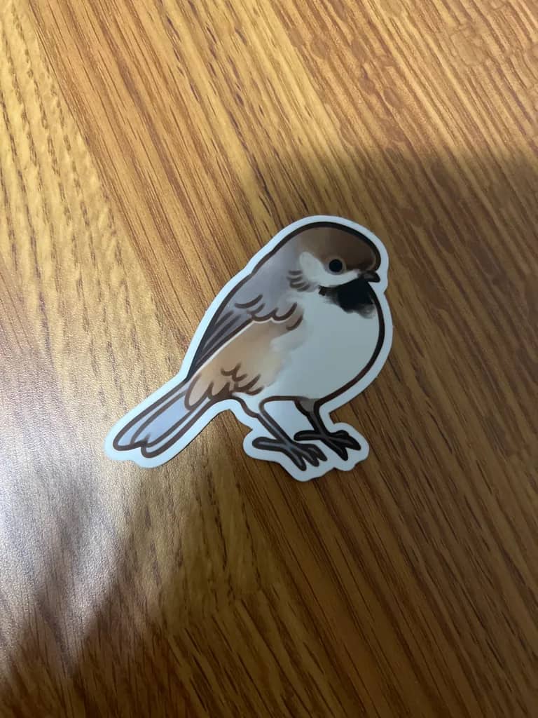BotM Sticker Club - 2/23 (Boreal Chickadee) - Full