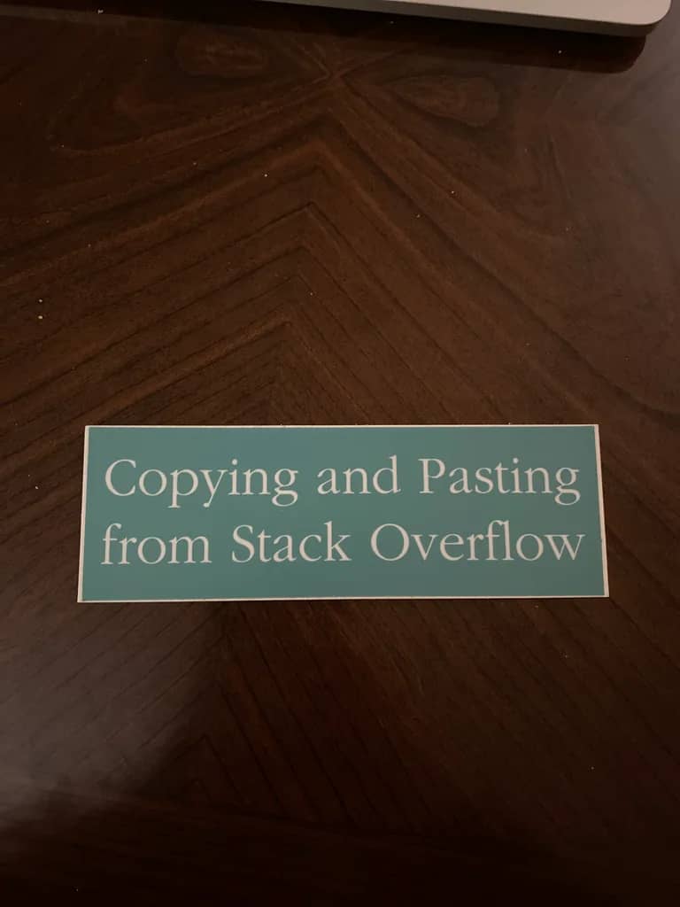 Copying and Pasting from Stack Overflow