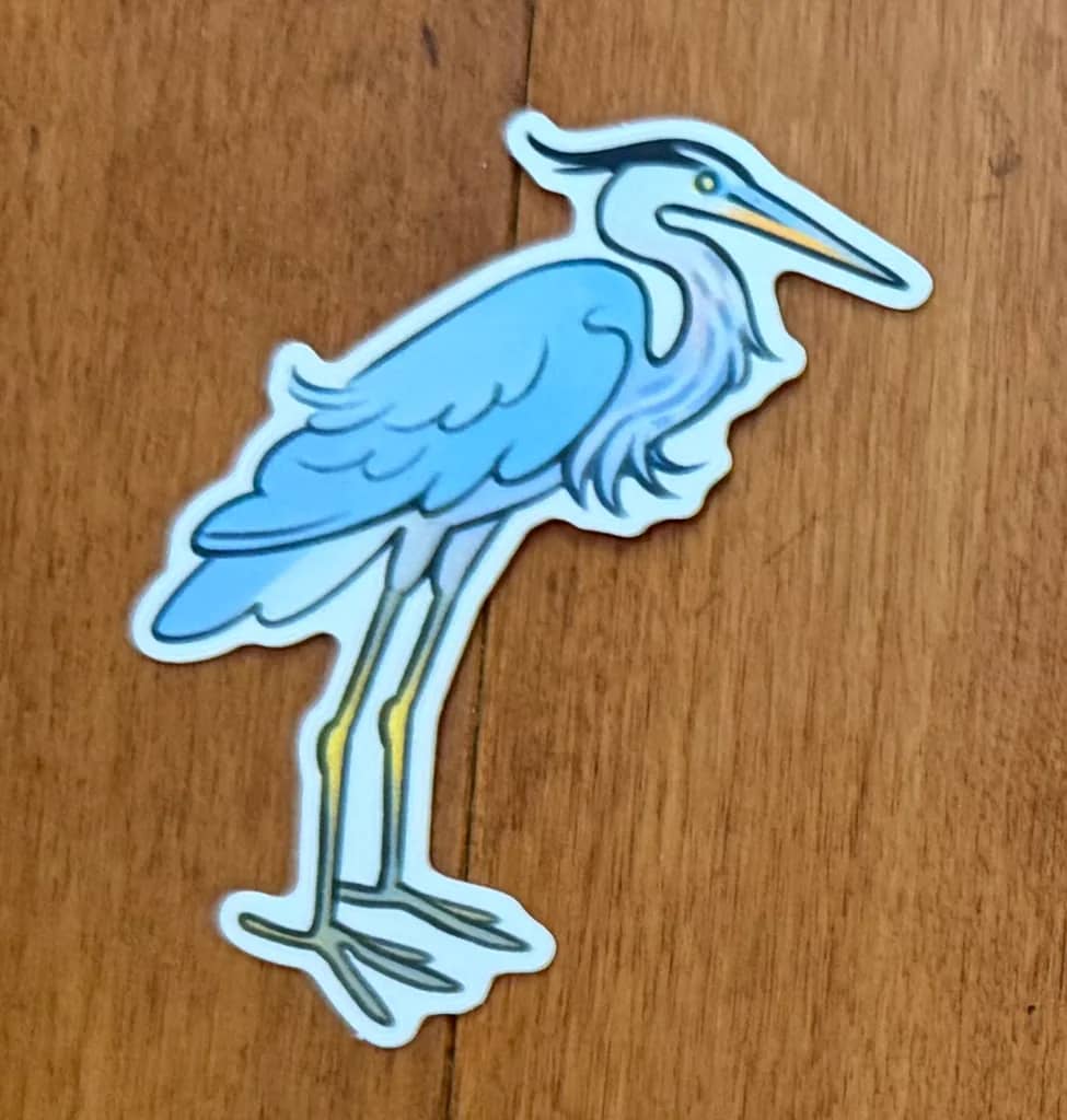 BotM Sticker Club - 7/24 (Great Blue Heron) - Full