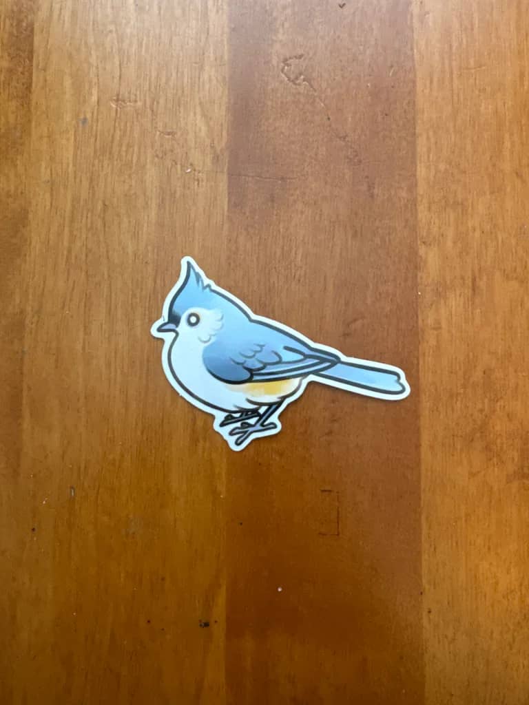 BotM Sticker Club - 3/24 (Tufted Titmouse) - Full