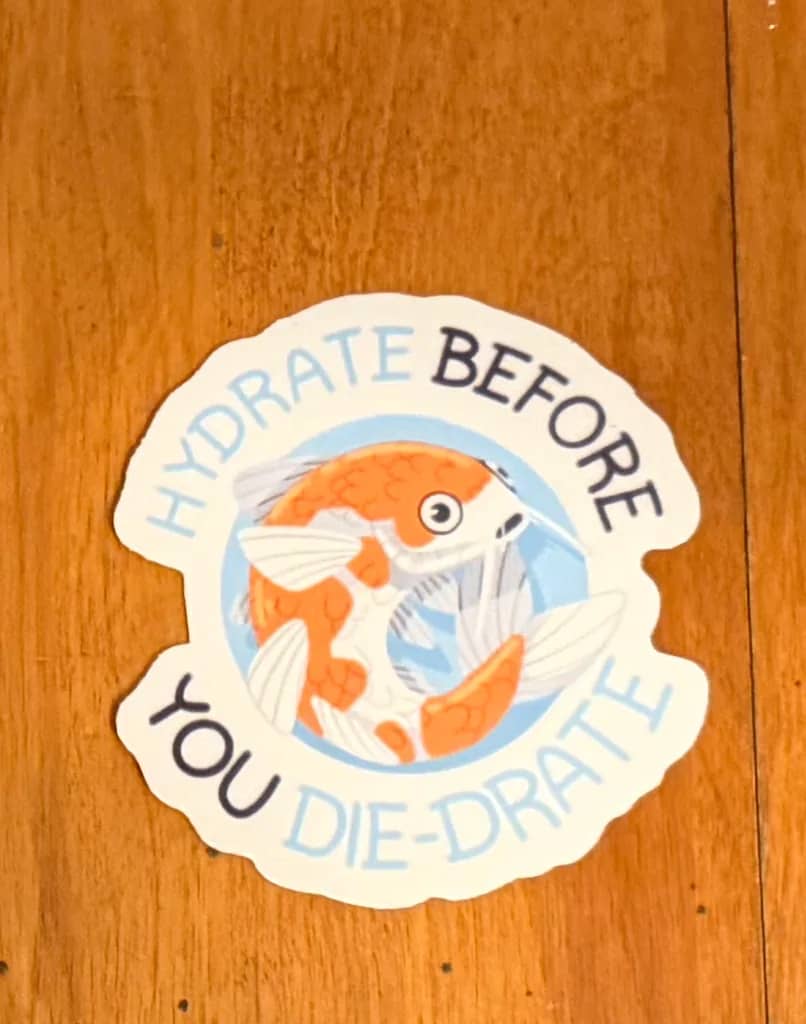 Hydrate Before You Die-drate