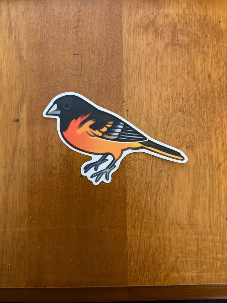 BotM Sticker Club - 10/22 (Baltimore Oriole) - Full