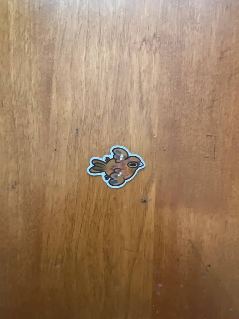 BotM Sticker Club - 4/23 (Vinaceous Rosefinch) - Chibi