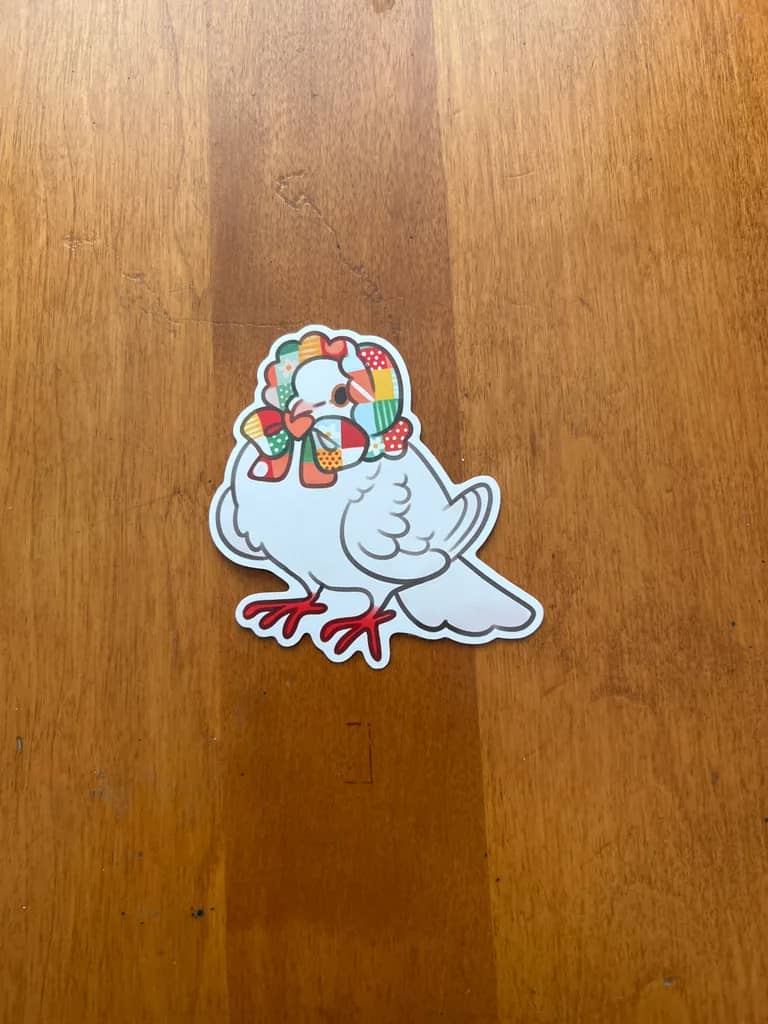 Birds in Bonnets - White Dove